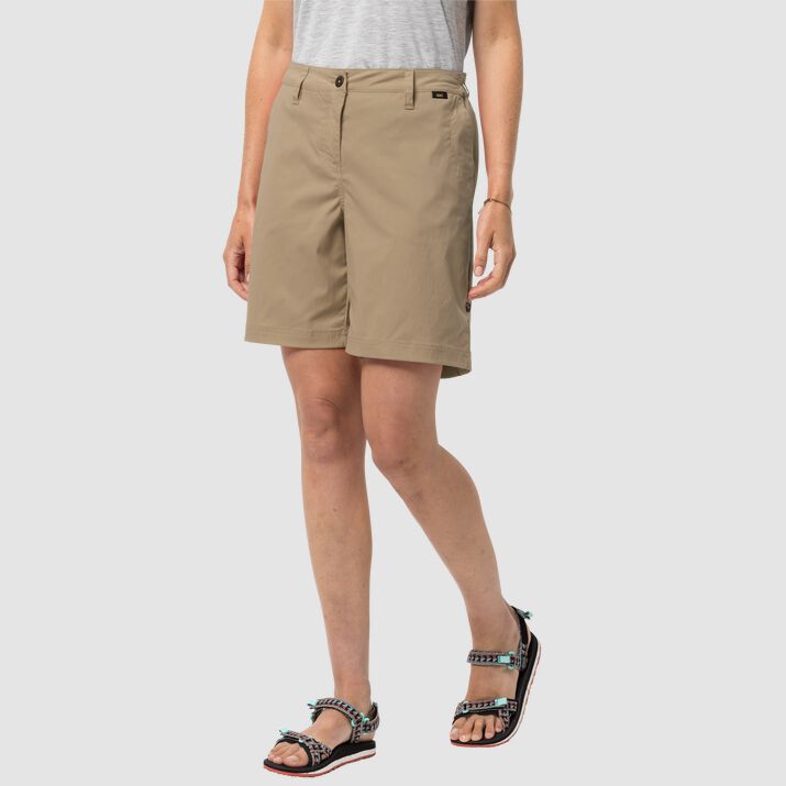 Jack Wolfskin Womens Desert Shorts Khaki 371062RWD